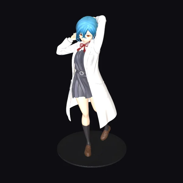 Blue-Haired Lab Student