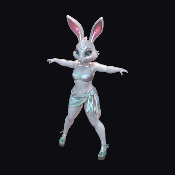 Holographic Bunny Dancer