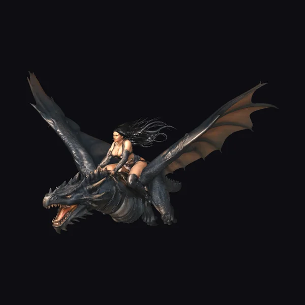 Dragon Rider Silhouette