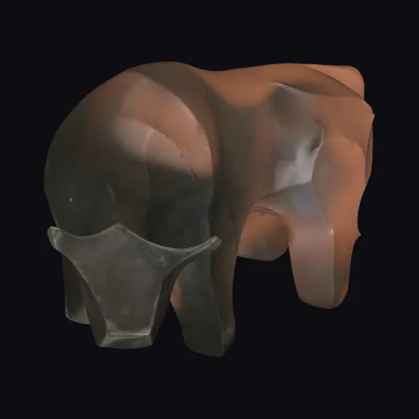 Brown Bull Statue