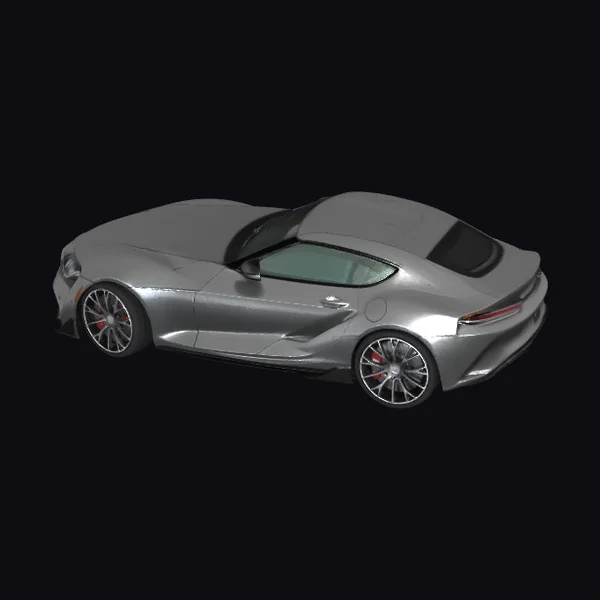 Gray Sports Car