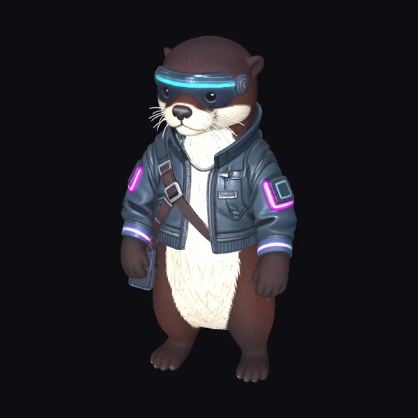 Cyber Otter Character