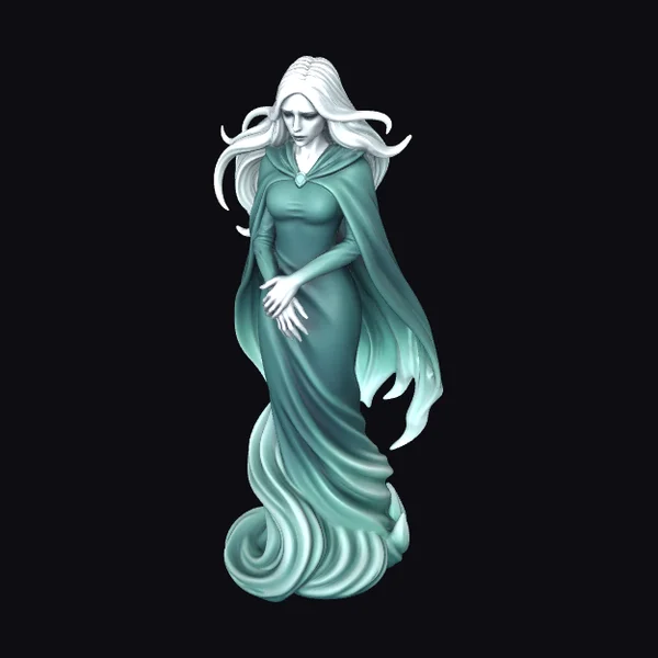 Ghostly Emerald Figure