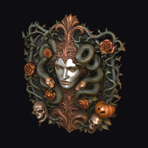 Medusa's Autumnal Headpiece