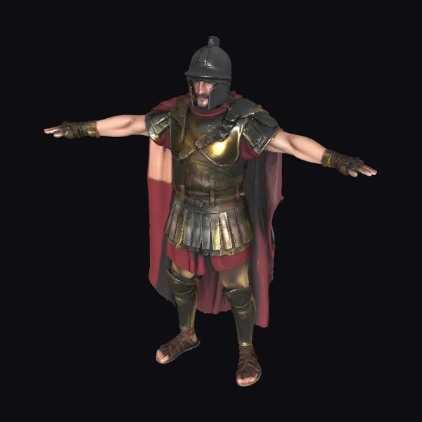 Roman Warrior in Armor