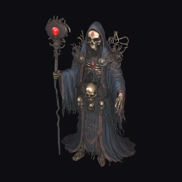 Necromancer Skeleton Figure