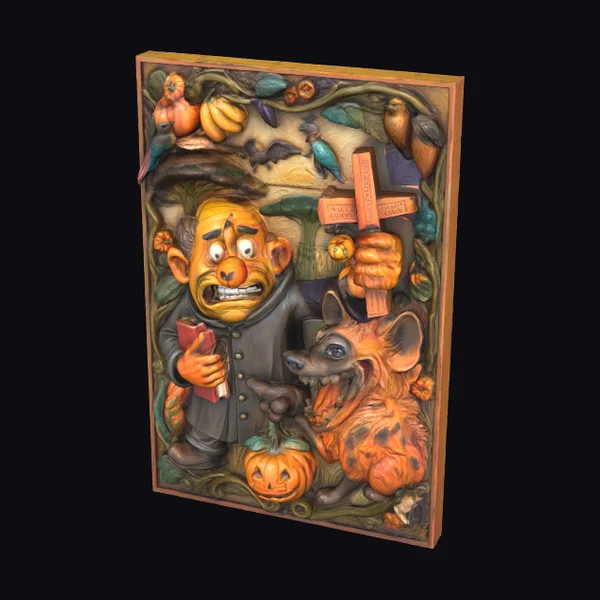 Carved Vampire Hunter Panel