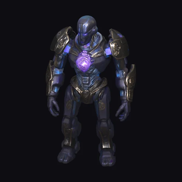 Ancient Metal Robot Guardian