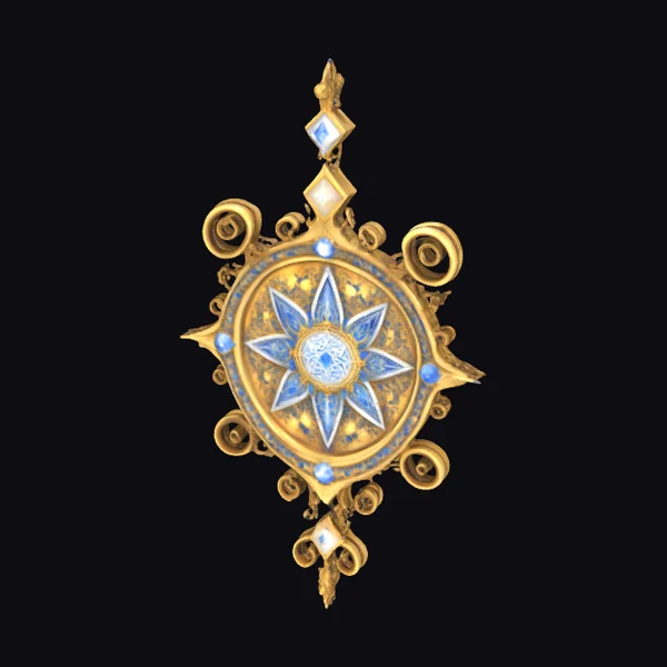 Golden Magic Crest Symbol