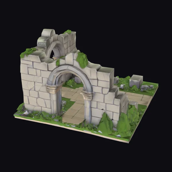 Ancient Stone Ruins Arch