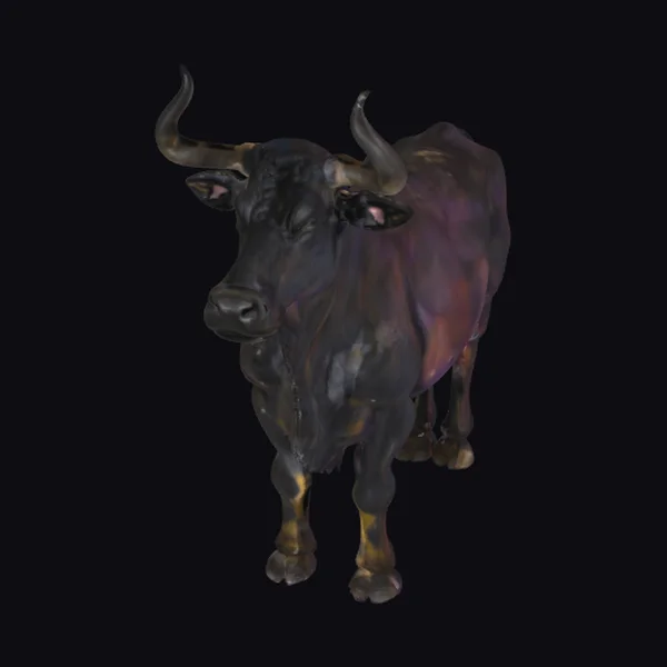 Black Bull with Horns