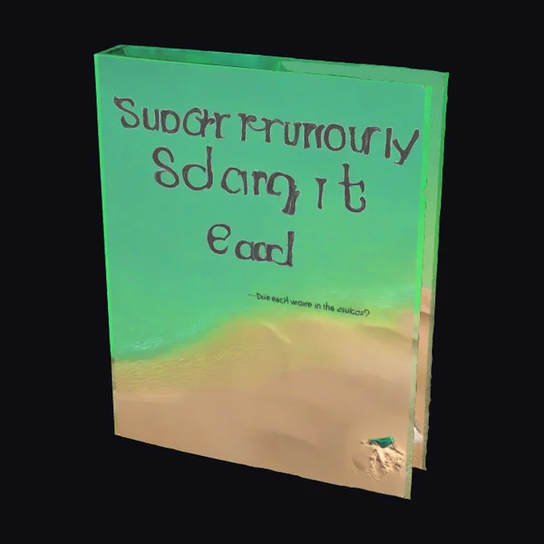 Green Card with Text