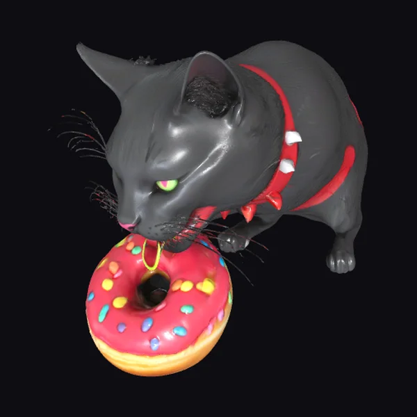 Black Cat Donut