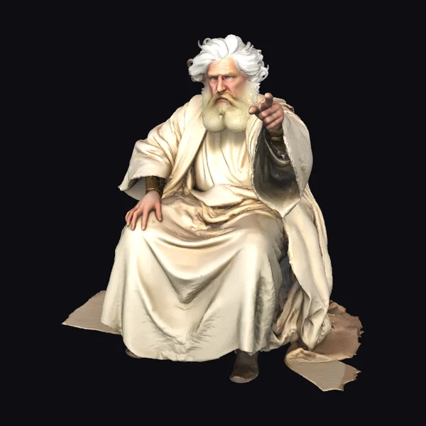 Elderly Man in Robes