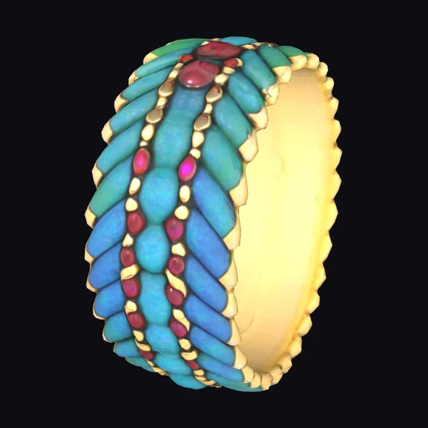 Dragon Scale Band Ring