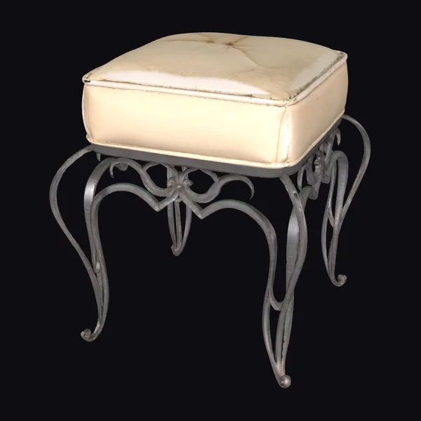 Ornate Iron Stool