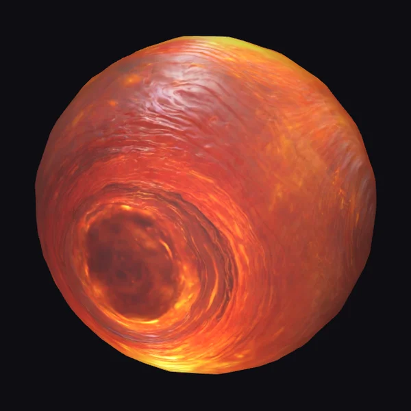 Swirling Orange Sphere