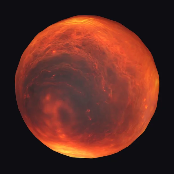Orange Planet Surface