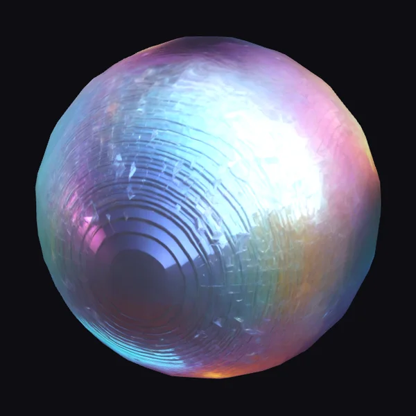 Iridescent Metallic Sphere