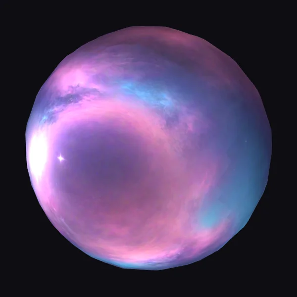 Iridescent Purple Sphere