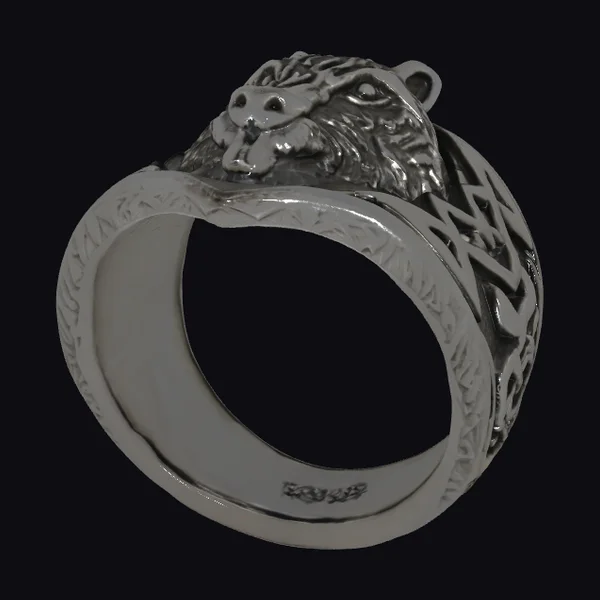 Wolf Emblem Ring