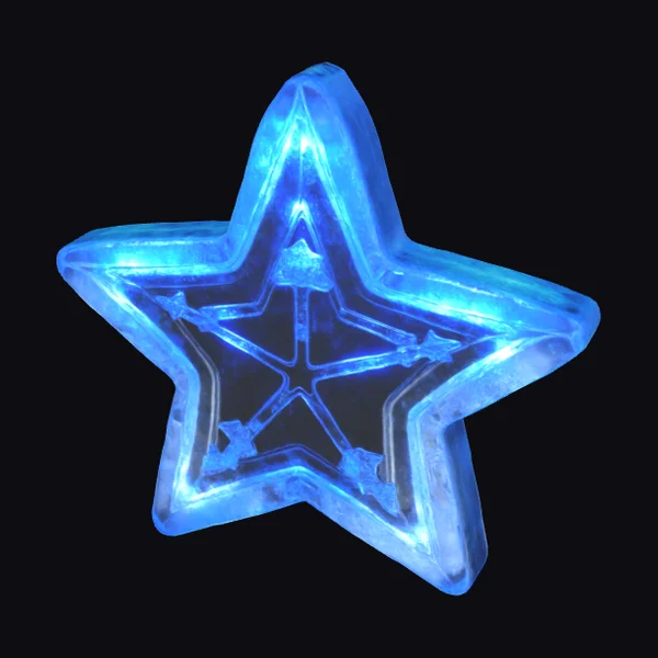 Glowing Blue Ice Star