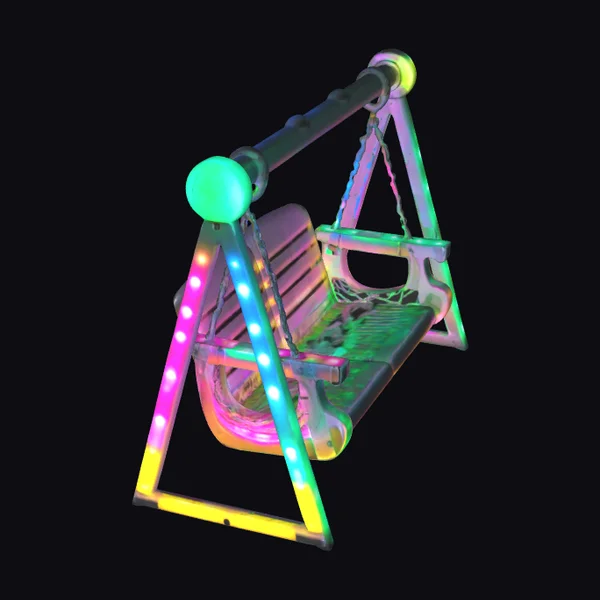 Glowing Colorful Swing