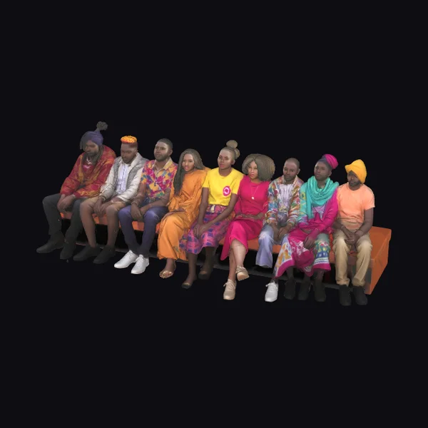 Diverse Group on Bench