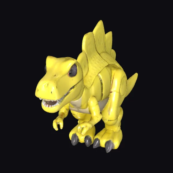 Articulated Yellow Dinosaur Toy