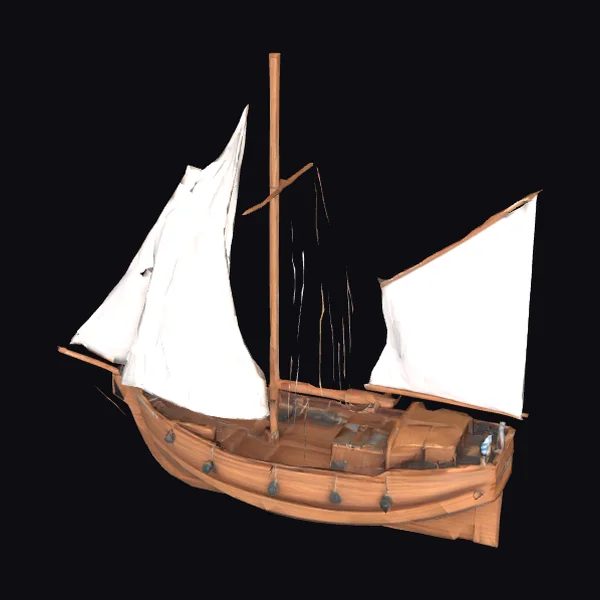 Wooden Sailing Boat