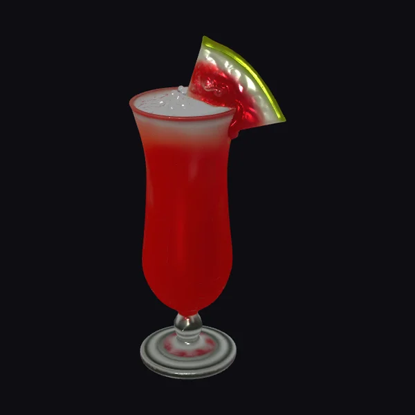 Watermelon Cocktail Glass