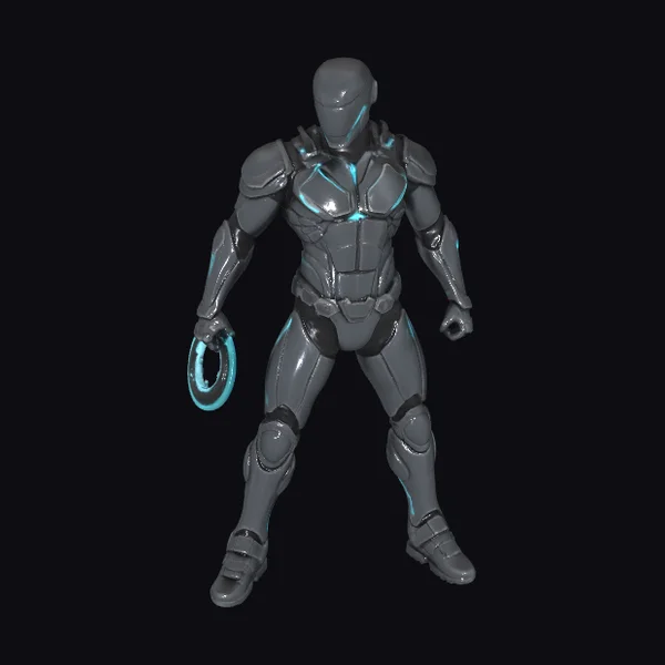 Gray Armored Sentinel Figure