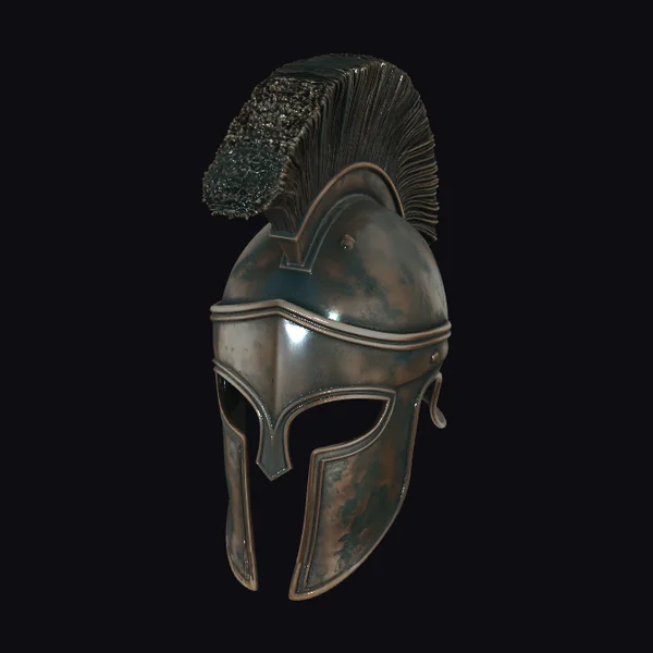 Bronze Spartan Helmet Crest