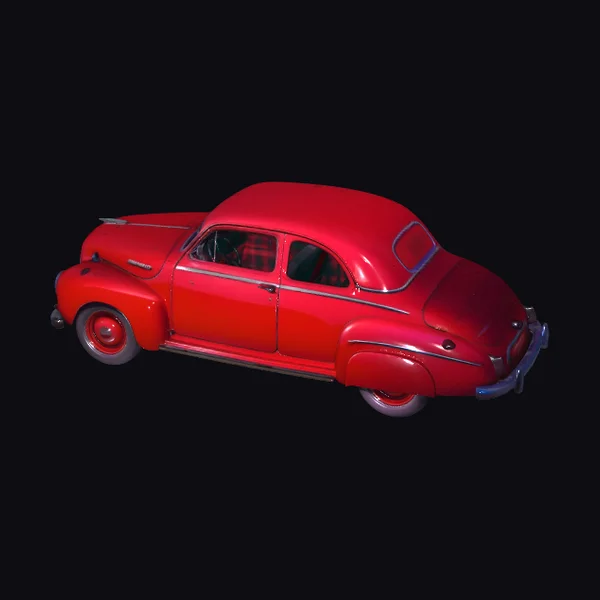 Vintage Red Sedan Car