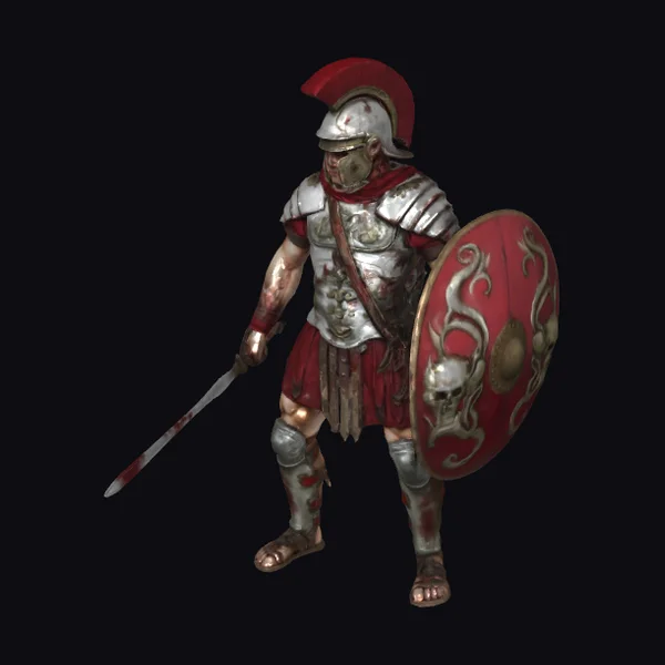 Ancient Warrior with Shield