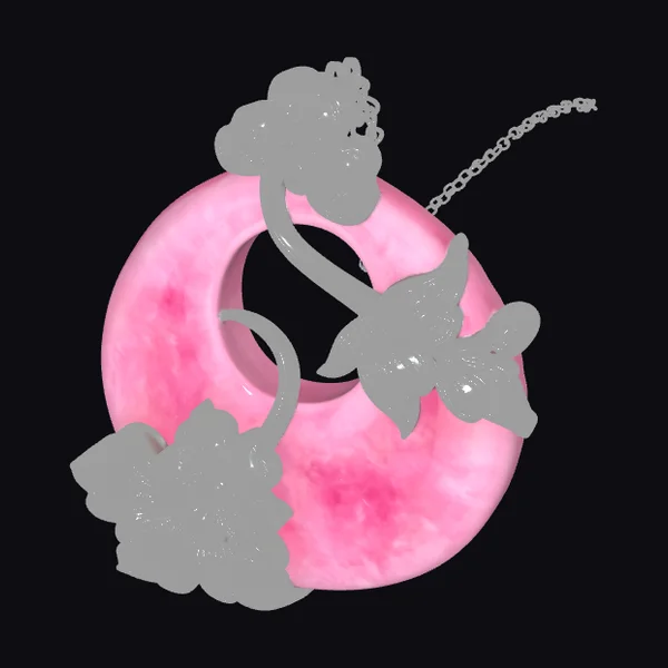 Pink Blossom Jewelry Pendant