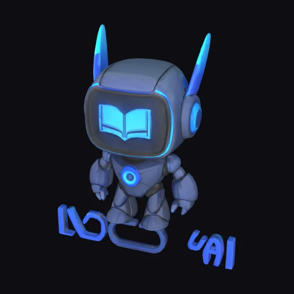 Glowing Robot Avatar