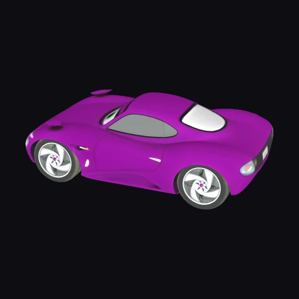 Purple Sports Car
