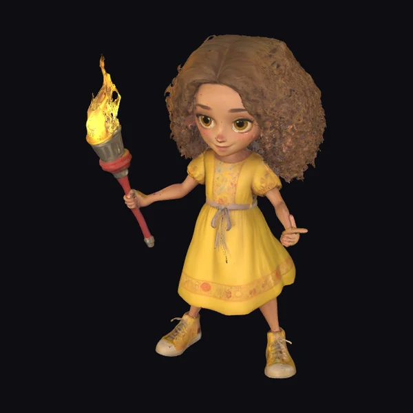Girl with Torch