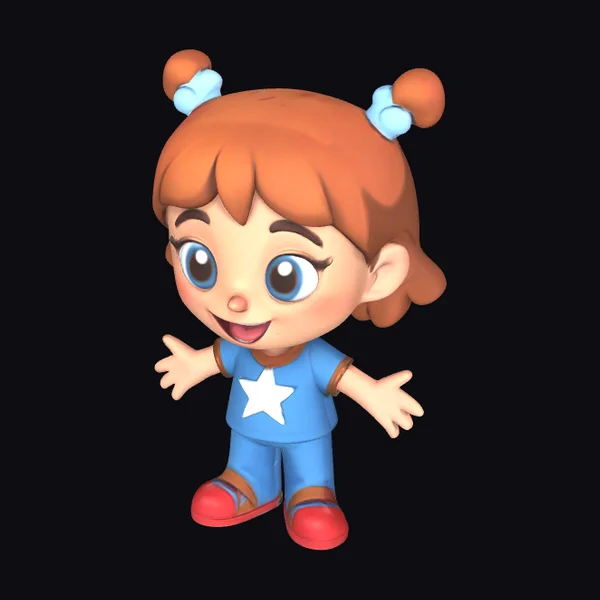 Cartoon Star Girl