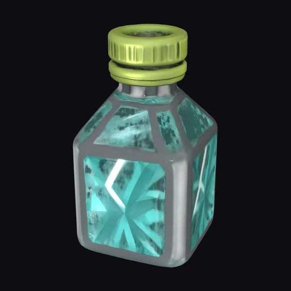 Emerald Elixir Bottle