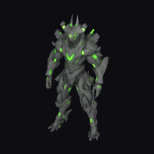Glowing Dark Armor