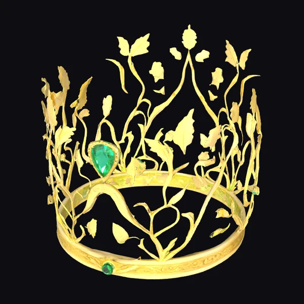 Golden Emerald Crown