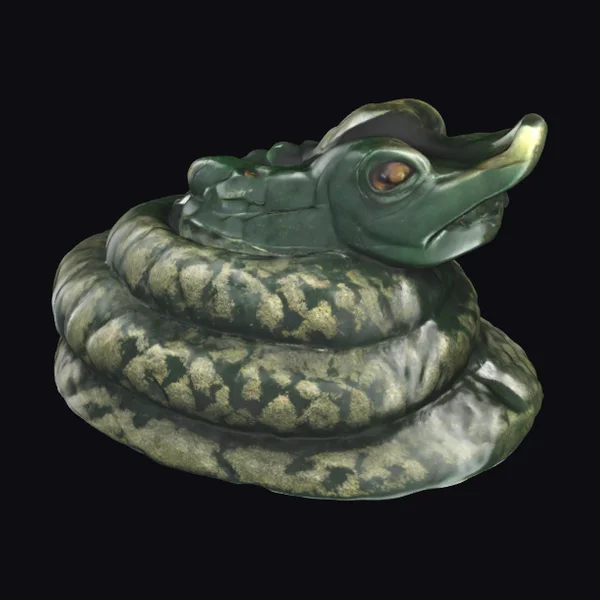 Emerald Coiled Serpent