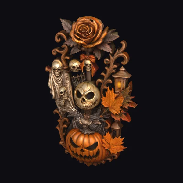 Autumn Skeleton Decoration