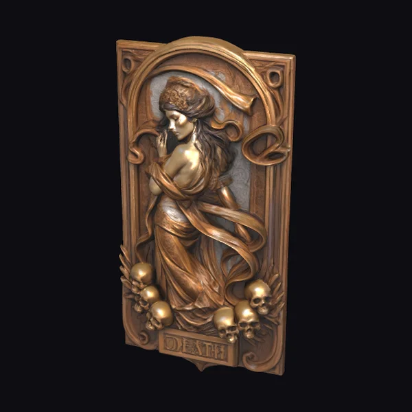 Copper Death Plaque