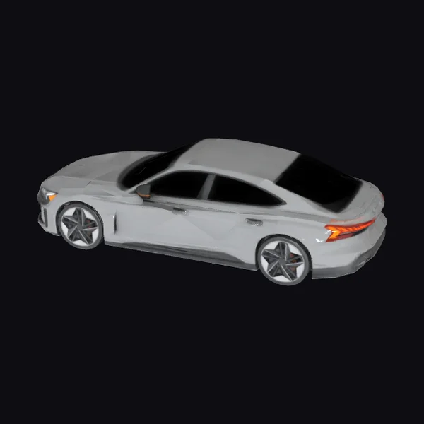 Sleek Gray Sports Car