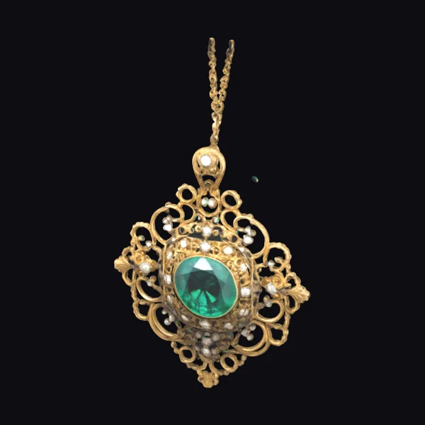 Victorian Emerald Pendant