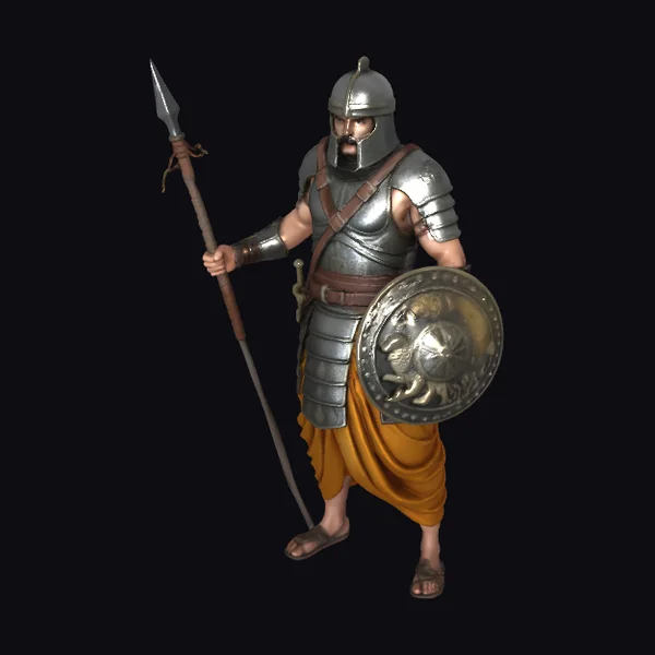Ancient Warrior with Spear