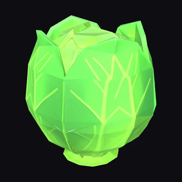 Emerald Faceted Sphere